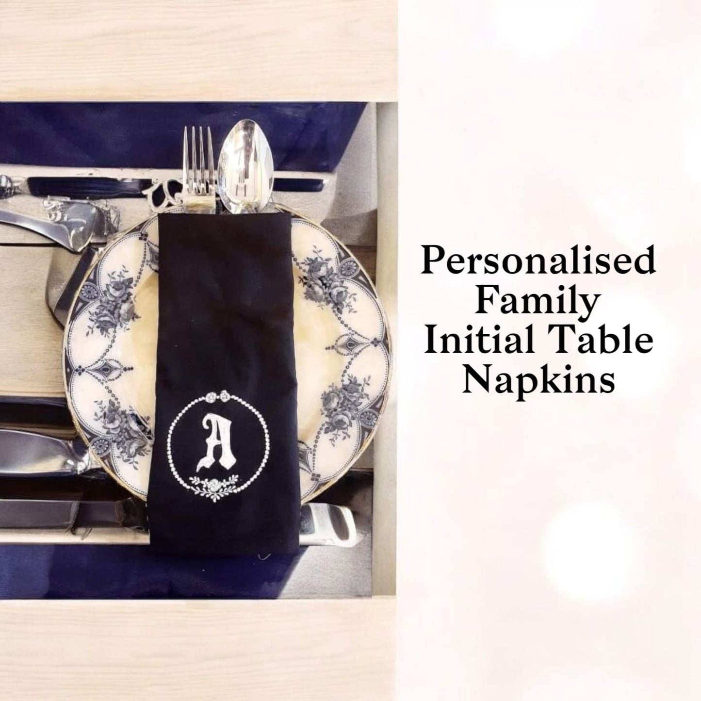 Personalised Family Initial Table Napkins