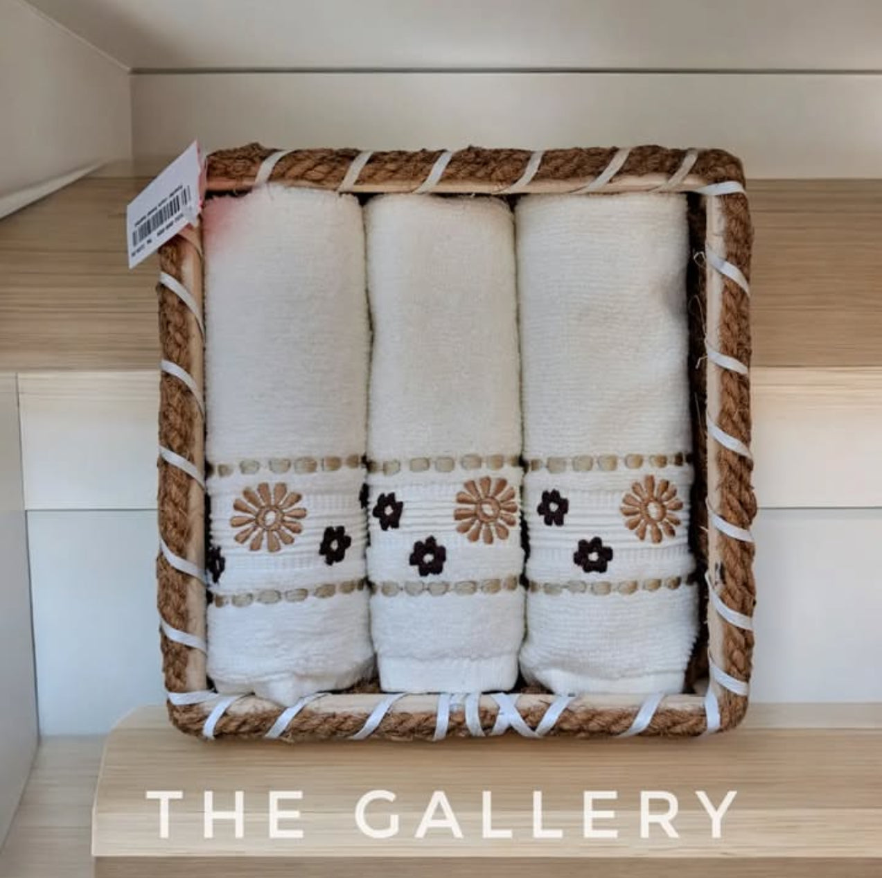 Floral Towel With Basket