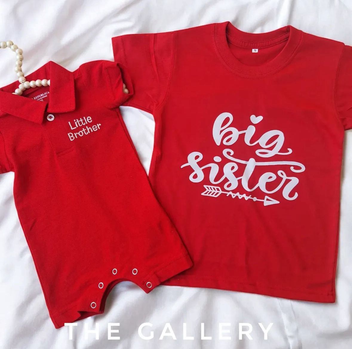 Siblings Polo Romper & T-Shirt Combo