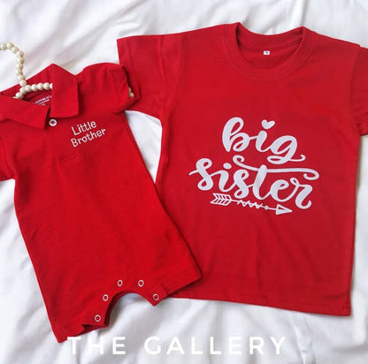 Siblings Polo Romper & T-Shirt Combo