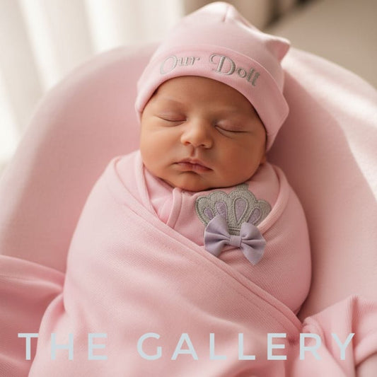 Wrapping Sheet And Romper With Cap